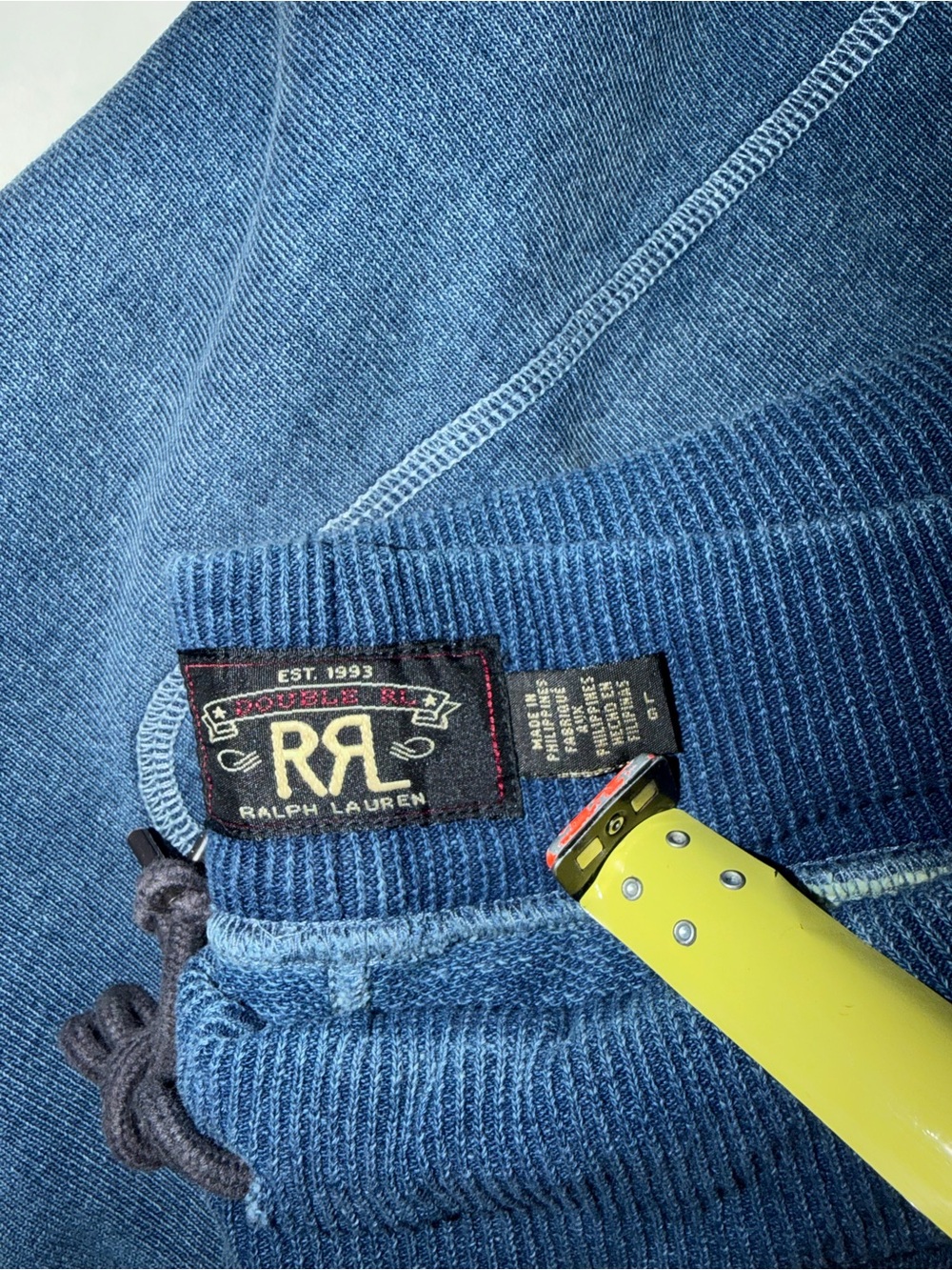 RRL Ralph Lauren Indigo Blue sweatpants size L